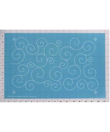 Swirls & Curls Nylon Mesh Stencil for Quilting - Continuous Line Template for Free Motion & Hand Quilting - Long-Arm & Domestic Machine Quilting - Full Line Stencil (45001) - Buy Online on SooperMarket.com
