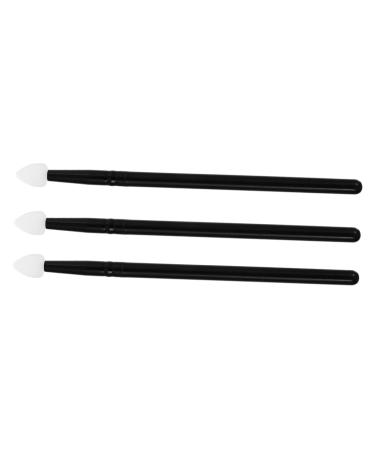 NOLITOY 3pcs Makeup Brush Eyeshadow Sponge Brush Eyeshadow Applicator Eyeshadow Sponge Stick Disposable Makeup Applicator Glitter Outfit Face Plastic Handle Blush Travel Flash
