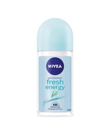 Nivea Deo Roll on 50ml. (Pack of 3) (Energy Fresh) 1.7 Fl Oz (Pack of 3) Fresh - Buy Online on SooperMarket.com