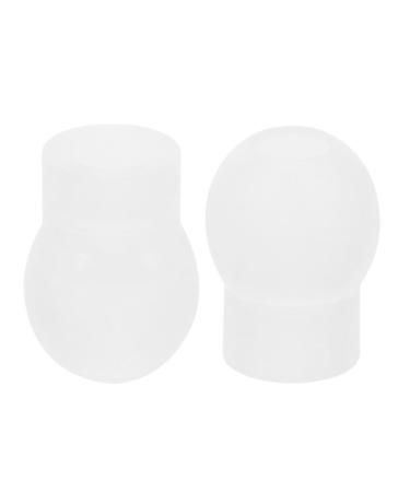 SOLUSTRE 1 Pair Stethoscope Ear Tips Replacement Parts Soft Silicone Ear Bud Cover Earplug Eartips Earpieces Spare Part for Stethoscope Accessories White