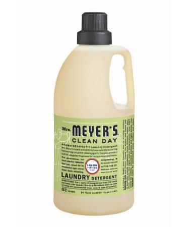 Mrs. Meyer's Clean Day Laundry Liquid Detergent Lemon Verbena 64-Ounce Bottles (Case of 6)