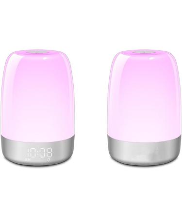 Hi.FANCY Wake-Up Night Light Sunrise Touch Control 3-Ways Dimmable Bedside Lamp Ambient Nightstand Lights Sleep Aid Snooze Mode - Buy Online on SooperMarket.com