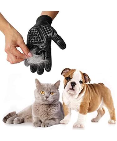 LetiStore 2X Cat Brush Grooming Gloves - Blue XL | Effective Pet Grooming for Cats Dogs and Horses | Remove Hair Easily - Buy Online on SooperMarket.com