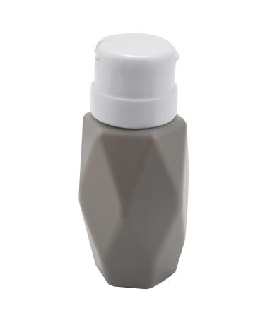Desikixudy Gray Nail Art Pump Dispenser Empty 200ML Bottle Acrylic Gel Polish Remover Cleaner Liquid Container Storage Manicure Tool