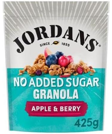 No Added Sugar Apple & Berry Granola 425g with Triple Nut Granola 425g - Bundle Consisting of Jordans x2 Pack - Buy Online on SooperMarket.com
