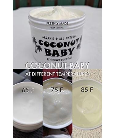 Organic Coconut Baby Oil for Hair & Skin - All Natural, Moisturizing, Gentle Massage Oil - Infused with Sunflower & Grape Seed Oils - 2 fl oz - Buy Online on SooperMarket.com