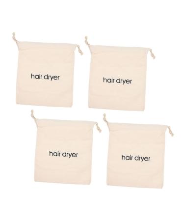 Baluue 20 Pcs Hair Dryer Storage Bag Portable Dryer Travel Hair Dryer Traveling Makeup Bag Beige Fabric