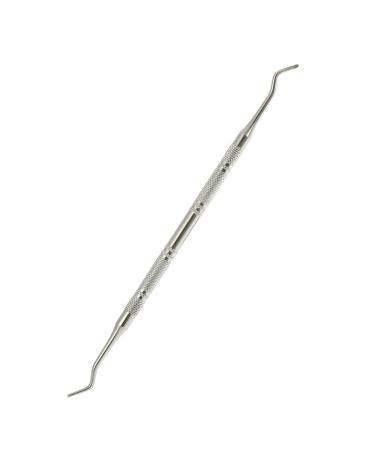 Anself Toenail Ingrowing Cleaner Double-ended Ingrown Toenails Lifter File Podiatry Stainless Steel Nail Care Chiropody Tool Silver