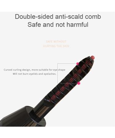 Mini Professional Heated Eyelash Curler - Portable Battery-Powered Electric Makeup Tool for Beautiful Lashes - Buy Online on SooperMarket.com