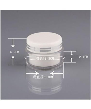 10 Pack 30ml Double Layer Plastic Cosmetic Jars - Empty Containers for Beauty & Health with Screw Lid - Perfect for Travel & DIY - Buy Online on SooperMarket.com