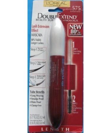 L'Oreal Paris Double Extend Beauty Tubes Mascara Blackest Black 0.33-Fluid Ounce 3 Ea (Pack of 3)