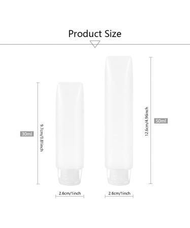 Dajidafu Travel Squeeze Bottle Portable Toothpaste Dispensing Container Refillable Empty Squeezable Dispenser Tube Household 50ML Pink - Buy Online on SooperMarket.com