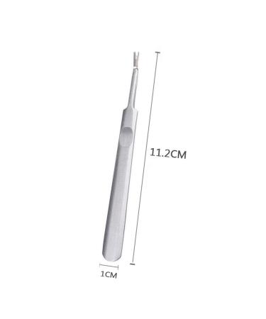 Stainless Steel Cuticle Pusher Trimmer Remover - Nail Art Manicure Tool (Silver) - Buy Online on SooperMarket.com