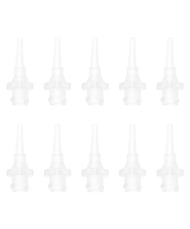 10pcs System Easy Tubes Replacement Earwax Removal Tips- Accessories Tube Tips Tubes Bottle Disposable with Systems Removal Rhino Transparent- for Ear Portable Tool Irrigation