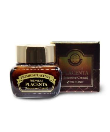 3W CLINIC Premium Placenta Intensive Cream 1.69Oz Moisturizing Nutrition