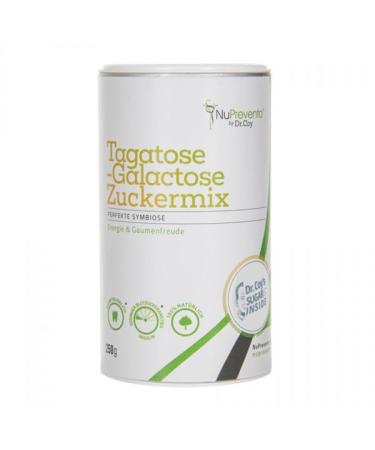 NuPrevento Tagatose Galactose Sugar Mix- High Purity from Italy - Powdered Sugar Blend - Low in Calories - Good for Teeth (can of 250g)