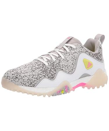 adidas Women's Codechaos 21 Primeblue Spikeless Golf Shoes 9 Footwear White/Screaming Pink/Grey Two