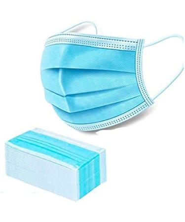 25 Pack MBONLINE Earloop Disposable 4-Layer Masks - Blue Color for Salon, Spa, Clinic - Universal Size for Men and Women - Buy Online on SooperMarket.com