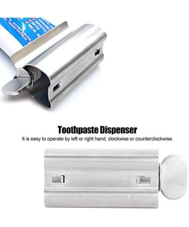 Toothpaste Tube Squeezer Stainless Steel Small Toothpaste Squeezer Dispenser Rollers Squeezing Tool for Face Cleanser for Bathroom Tube Winder Metal Toothpaste Tube Wringer - Buy Online on SooperMarket.com