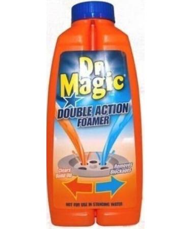 Fab Int Products Dr Magic Double Action Foamer 500ml Clears Blockages Drain Kitchen Bathroom