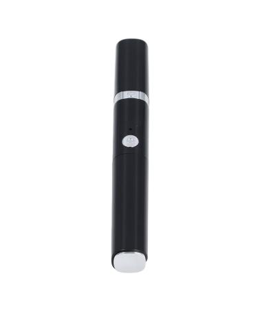Electric Heated Eyelash Curler Handheld 2 in 1 Eyelash Makeup Tools for Long Lasting Styling Stunning Lashes Eyebrow Trimmer for Travel Home Gifts (Black)