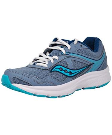 Saucony Women's Cohesion 10 Running Shoe 6 Grey/Teal