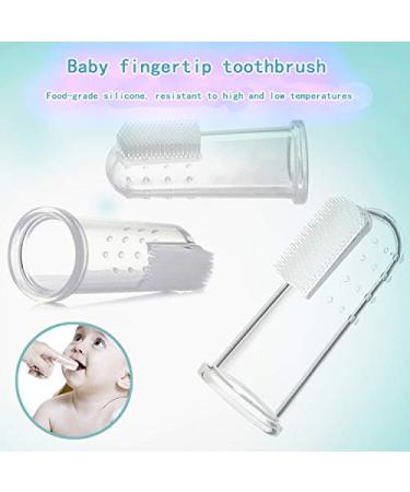 ZELINYE 8 in 1 Baby Grooming Kit - Hair Brush, Nail Clipper, Nose Cleaner, Finger Toothbrush, Nail Scissors - Manicure Set for Baby Care - Yellow - Buy Online on SooperMarket.com
