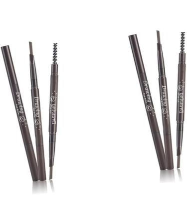 Beavorty 2pcs 2 1 Eyebrow Brush Eyebrow Pen Brow Pencil Microblading Pen Eye Brow Brush Makeup 3 Proof - Buy Online on SooperMarket.com
