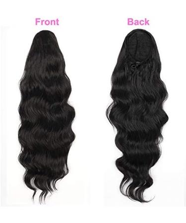 YEESHEDO Long Wavy Drawstring Ponytail Hair Extension for Black Women - Curly Synthetic Hairpiece - Buy Online on SooperMarket.com