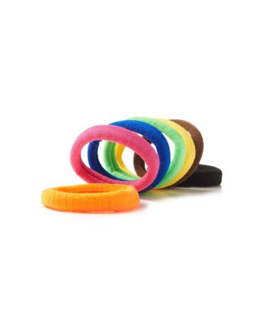 Soul Project Hair Ties - 50 Pack No Metal Elastic Bands for All Hair Types Perfect for Ponytails Buns School Gym & Work | Multi-Color 8mm Hair Accessories for Girls & Women - Buy Online on SooperMarket.com