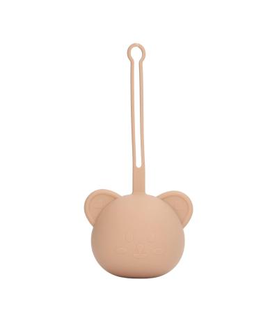 Bear Shaped Silicone Pacifier Storage Box for Newborns - Travel Holder & Accessories in Coffee Color - Buy Online on SooperMarket.com