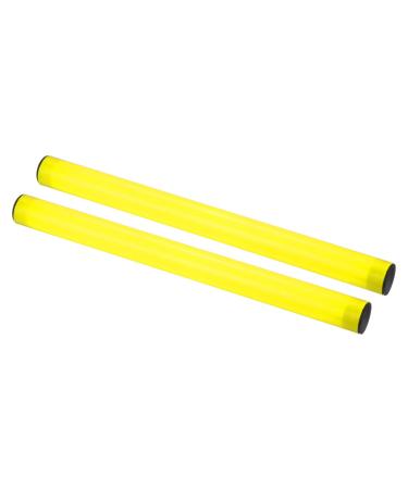 PATIKIL Junior Relay Track Batons, Plastic Race Field Running Stick for Outdoor Athletics Sport Game Tool Yellow