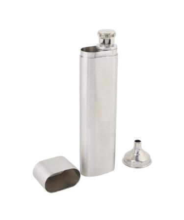 Cigar Holder Two Tubes Stainless Steel Corrosion Proof Hip Flask and Cigar Holder Humidor Tube Travel Carry Case