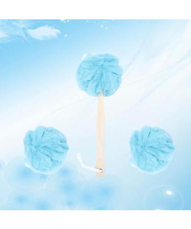 Buy Blue Shower Bath Balls - Soft Solid Color Bath Sponge for Relaxing Bath Time - Buy Online on SooperMarket.com