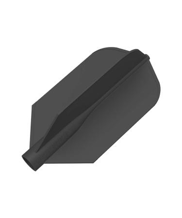 Target Darts 8 Flight Pro Dart Flights Slim Black