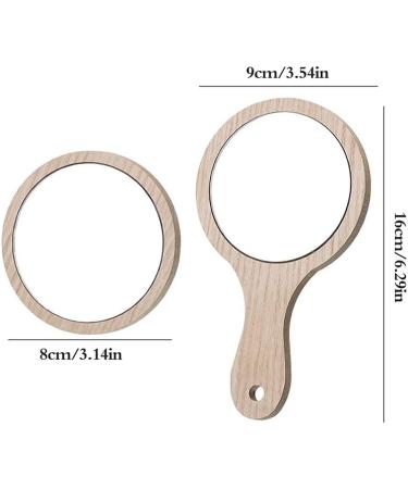 Portable Hand Mirror 7.2CM - Small Round Glass Compact Mirror - Buy Online on SooperMarket.com