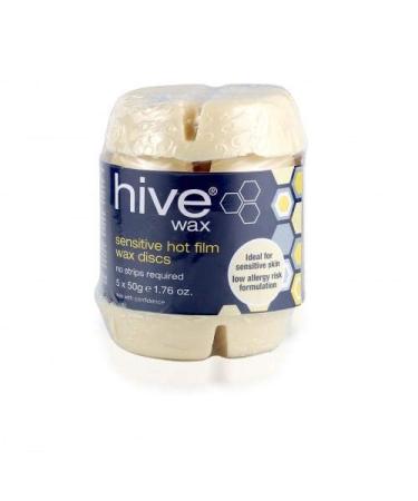 Hive Of Beauty Sensitive Hot Film Brazilian Depilatory Wax Discs 5 x 50g CODE: HOB5587