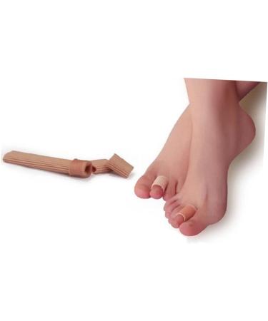 Healeved 2pcs Toe Cushion Tube Set - Toe Pad & Sleeve Protectors for Toes Care in Khaki Foam & Silicone Gel - Buy Online on SooperMarket.com