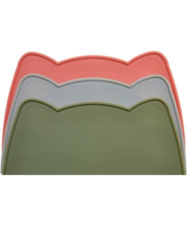 Ohmo Non-Slip Bowl Pad for Small Dogs & Cats | Waterproof Silicone Feed Pad - Camouflage Green (52x30cm) - Buy Online on SooperMarket.com