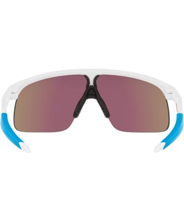 Oakley Oj9010 Resistor Rectangular Sunglasses | Polished White/Prizm Sapphire | 20 mm - Buy Online on SooperMarket.com