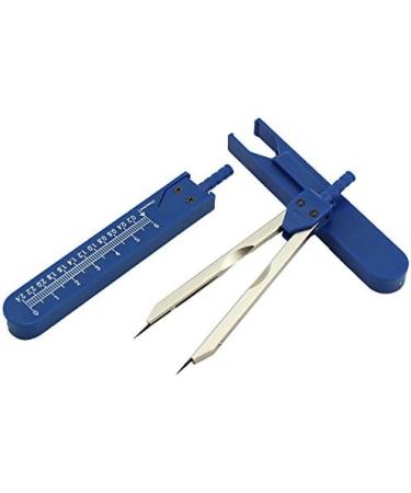 Airgoesin EMI ECG EKG Calipers Ruler Drafting Divider Set - Black and Blue (2pcs) - Buy Online on SooperMarket.com