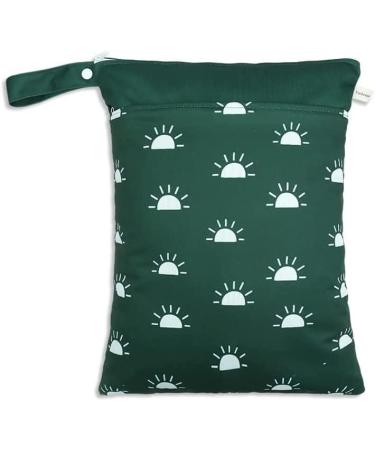 Muslong Diaper Bag Wetbag Set - 3 Reusable Wet Bags for Cloth Diapers & On-the-Go Essentials (Green & Sun) - Perfect for Babies & Dirty Clothes - Buy Online on SooperMarket.com