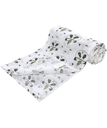 Miracle Baby Cotton Muslin Swaddle Blanket - 115x150cm - Pandaa Layer - Boys & Girls - Summer Essential - Buy Online on SooperMarket.com