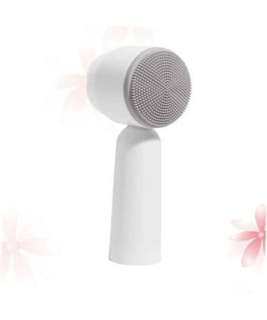 Soft Bristles Face Cleaning Cleansing Brush Handheld Brush Face Cleanser Silicone Facial Brush Face Pore Cleanser Face Cleaner Brush Deep Instrument Grey 5.5X12.5cm - Buy Online on SooperMarket.com