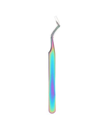Stainless Steel Eyelash Extension Tweezers Professional Eyelash Transplant Tweezers DIY Nail Art Tweezers (Update Tweezers)