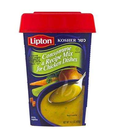 Lipton Consomme, Chicken Style Soup and Seasoning Mix, 14.1oz Canister with Resealable Lid