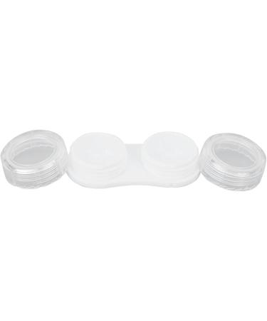 Contact lens case contact lens container plastic material convenient practical safe protection mirror appearance for individual use Gold - Buy Online on SooperMarket.com