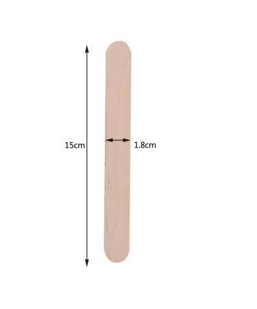ANGGREK 100Pcs Waxing Stick Spatula Disposable Wooden Hair Removal & Craft Sticks for Body Waxing | International Shipping - Buy Online on SooperMarket.com