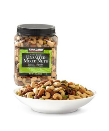 Kirkland Signature Extra Fancy Unsalted Mixed Nuts 2 - 2.5 Lb Jar
