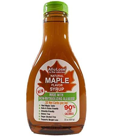 Natural Maple Flavored Allulose Syrup 22oz Bottles - 4 Pack All-u-Lose - Buy Online on SooperMarket.com